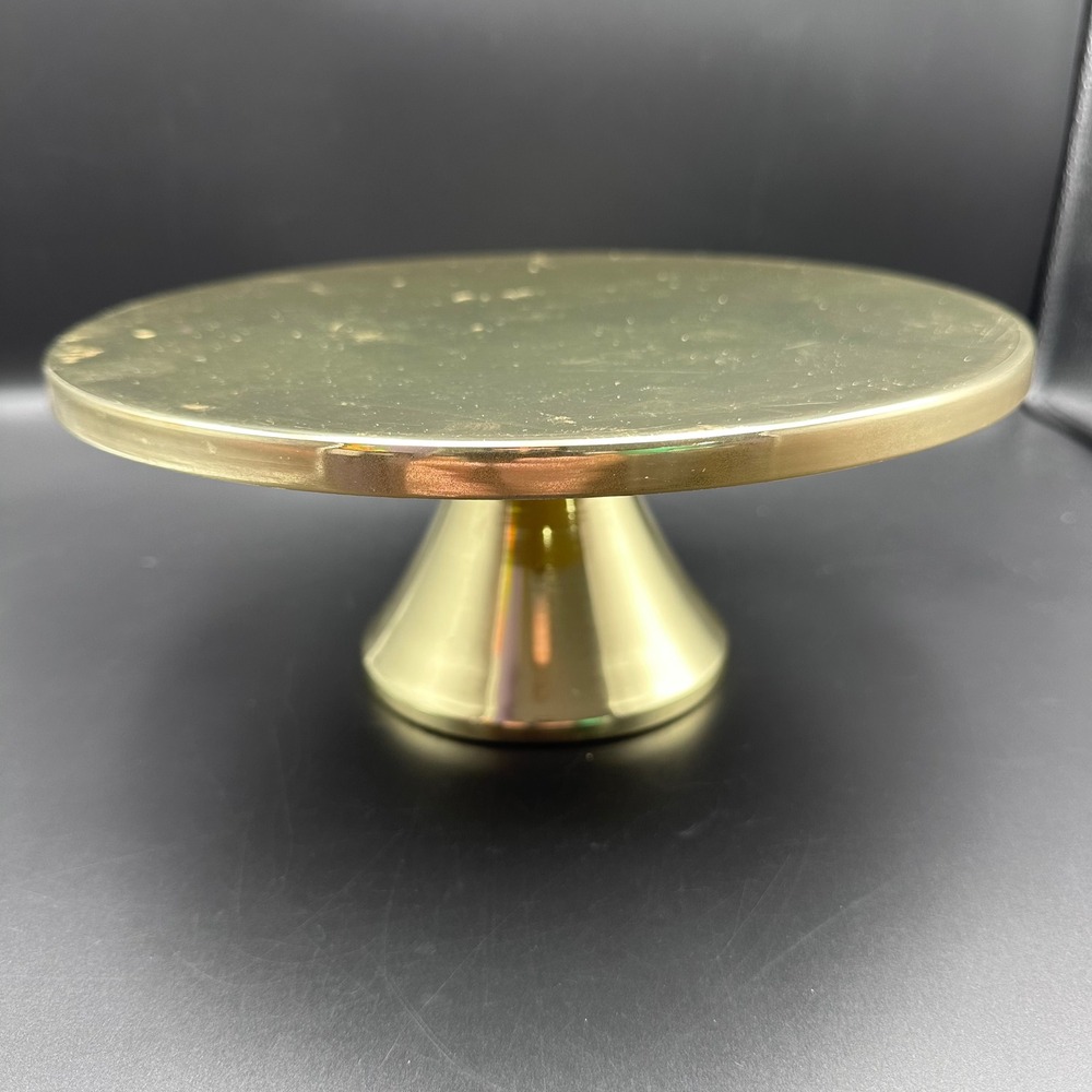 Spritz 10 Inch Metallic Gold Cake Stand Pedestal Dessert Display T0642